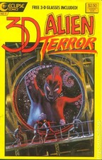 3-D Alien Terror 1A VG/FN 5.0 1986 Stock Image Low Grade
