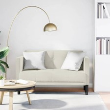 Loveseat Sofa Samt Couch Bettsofa Schlafcouch Couch Klappsofa Bettsofa vidaXL