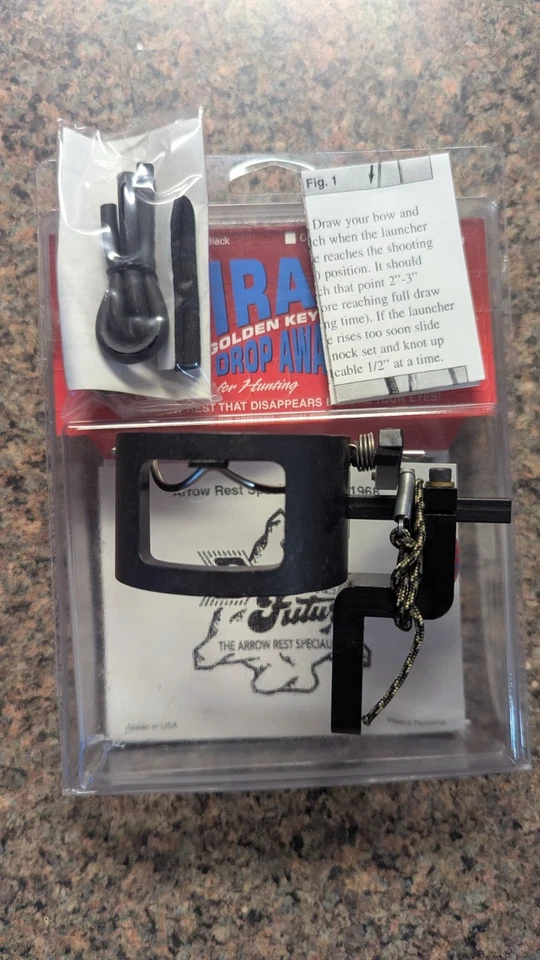 Golden Key Futura MIRAGE Arrow Rest drop away arrow NEW OLD STOCK MADE IN USA - Image 2 of 4