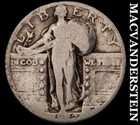 1927-D Silver Standing Liberty Quarter - Scarce  Better Date  No Reserve  #J8354