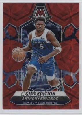 2023 Panini Mosaic City Edition International Red Prizm /75 Anthony Edwards 7y2