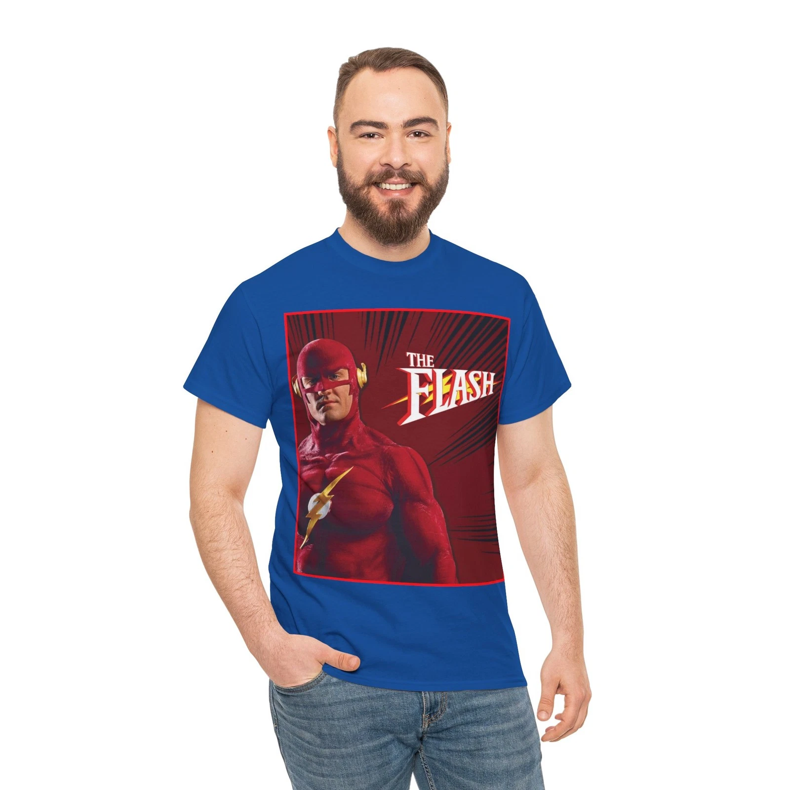 Flash T-Shirt - John Wesley Shipp - DC Comics 1990s TV Series - Barry Allen