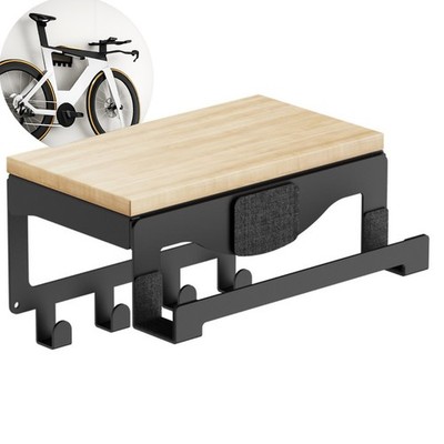 Spacecomb Fahrrad Wandhalterung verstellbar Rennrad Wohnung Holz Regal