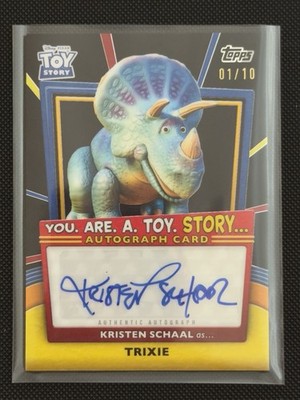 2025 Topps 30 Years Of Toy Story Kristen Schaal As Trixie Auto 1/10  