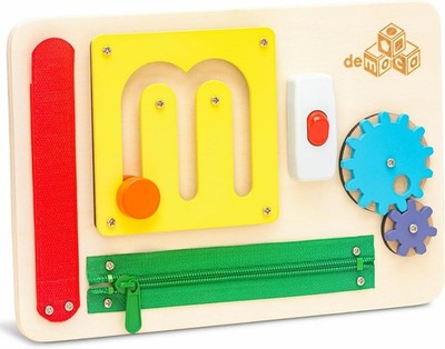 Fun & Engaging Wooden Busy Board for 1-3  Olds | Develop Fine Motor Skills
