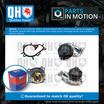 Water Pump fits CITROEN C4 PICASSO Mk2 THP 1.2 2014 on Coolant QH 9803094380 New