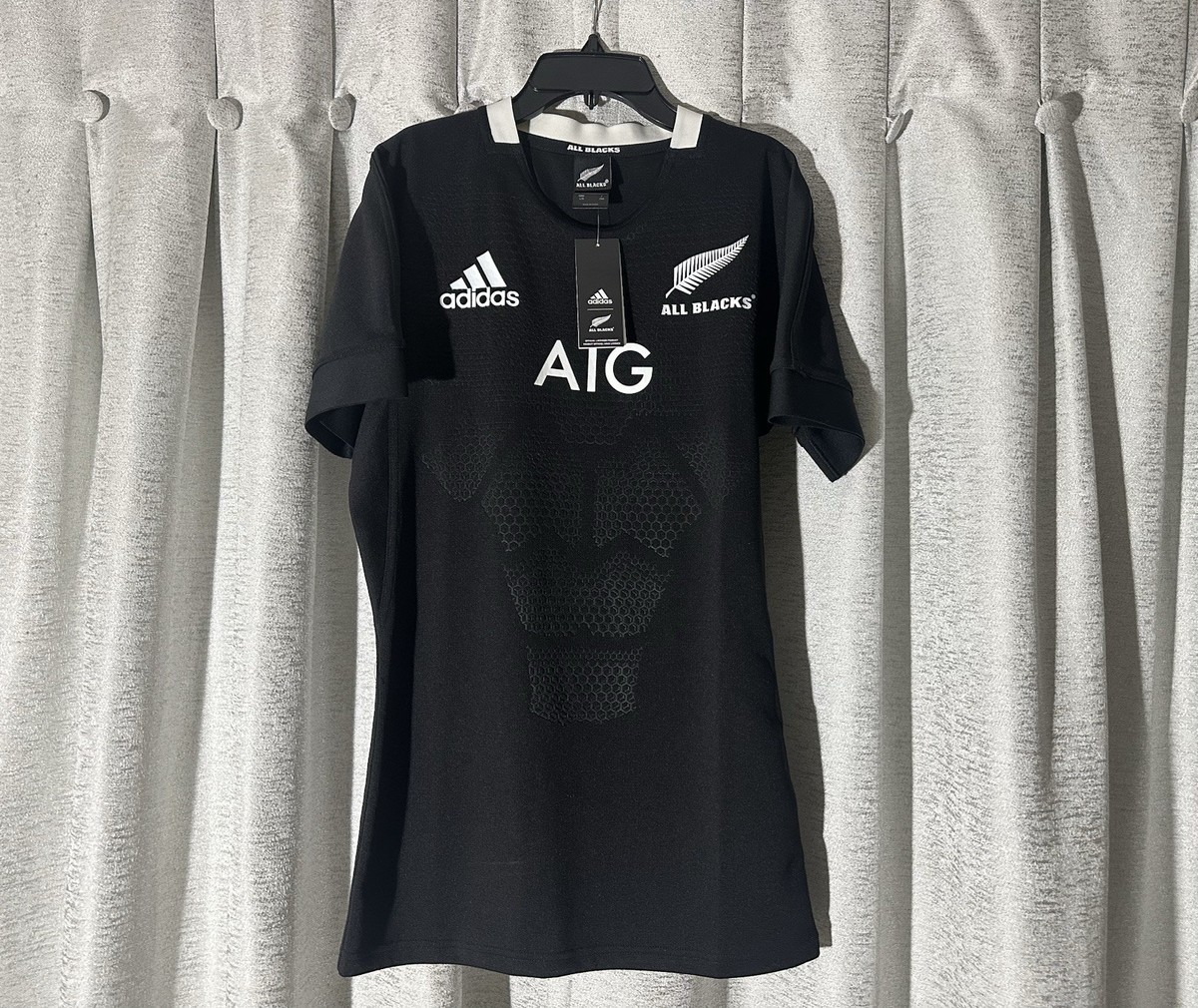 New Zealand 18/19 Home Adidas Authentic On-Field Rugby Jersey Size