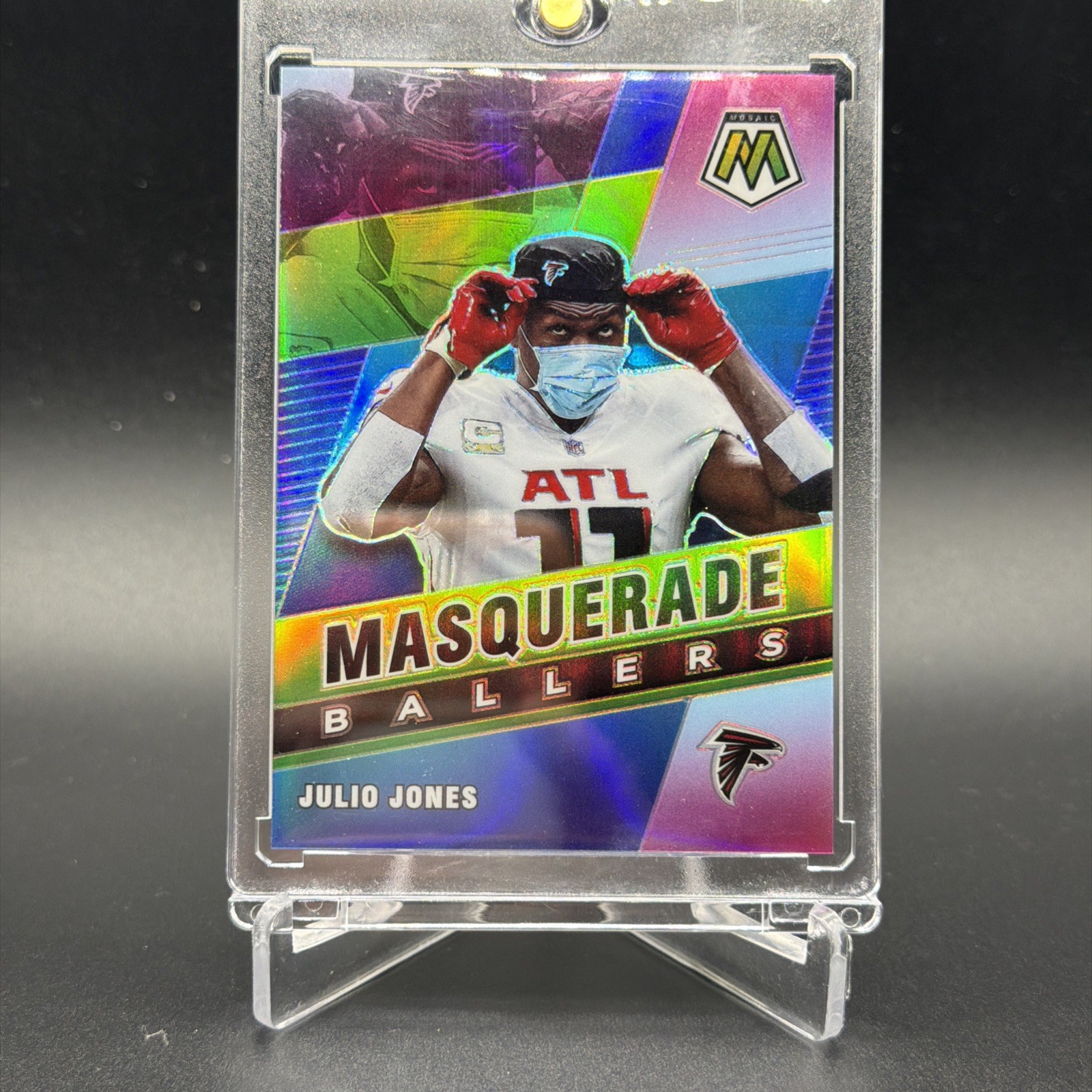 Julio Jones 2021 Panini Mosaic Masquerade Ballers SSP Case Hit #MB-1