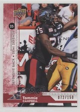 2018 Upper Deck CFL Red 72/150 Tommie Campbell #15 2b2