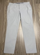 Vineyard Vines Breaker Pants Men's 35x32 Gray Flat Front Chinos Stretch NWT