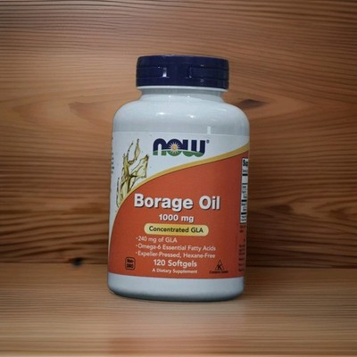 NOW FOODS Borage Oil 1000 mg 120 Softgels