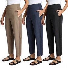 KIRKLAND Signature Women's Quick Dry Stretch Pull On Ankle Pant