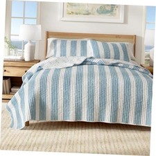King Coastal Quilt Bedding Set, Summer King / California King Blue Anchor