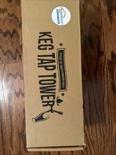 Double Taps Draft Beer Tower Dispenser Stainless Steel Keg Beer Drink Tower