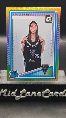 Kaitlyn Chen Silver Holo Foil Rated Rookie 2025 Donruss WNBA Card #90 Valkyries