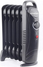 Oil Heater Black Portable Electric Slim Oil Filled Radiator Heater - Adjustable