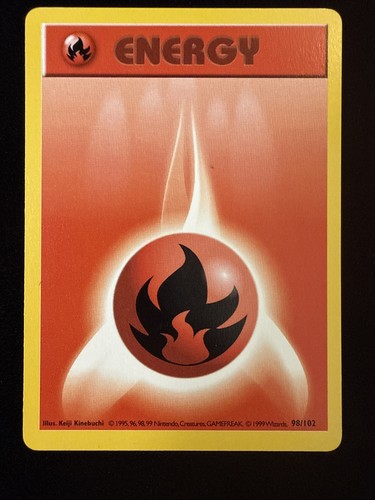 Shadowless - Fire Energy - Base Set - 98/102 - Pokemon TCG - LP