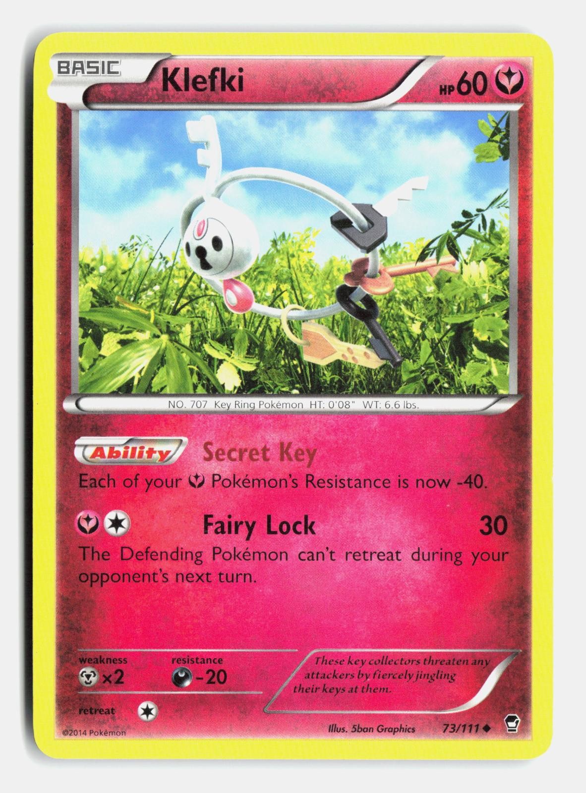 Klefki 73/111 Uncommon Furious Fists Moderately Played