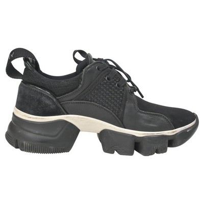 Givenchy Jaw Low Top Chunky Sneakers Aus Schwarzem Leder Weiblich Schwarz 37