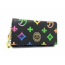 CASTELBAJAC Germain Leather 4 row Key case Coin case Key holder Black