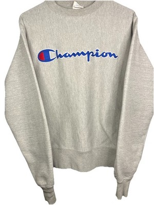 VTG 90s Champion Reverse Weave Sweatshirt Large Embroidered Spellout Size Small