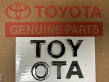 Genuine Toyota 2025 + 4Runner Chrome Tailgate Letter Inserts PT948-89253-05