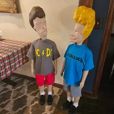 BEAVIS AND BUTTHEAD PAIR life sized prop statue comic con horror figure
