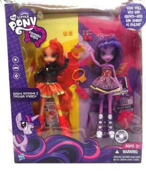 ~My Little Pony~ Equestria Girls 2012 Sunset Shimmer & Twilight Sparkle Dolls