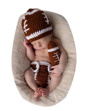Newborn Baby Photography Outfits Crochet Football Player 01 Month