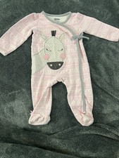 Mud Pie Baby Girl 3-6m Zebra Safari Sleeper