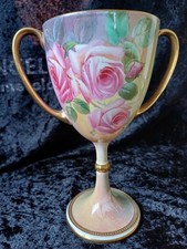 FABELHAFTE MINTONS ANTIKE LIEBEVOLLE TASSE BEMALT MIT ROSA & WEISSEN ROSEN VON M.DUDLEY