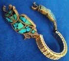 Rare Find!  Zuni Inlayed Turquoise Owl Vintage Speidel Watch Band  — photo 3