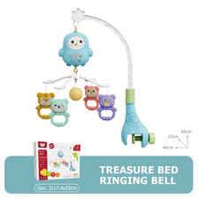 Baby Crib Mobile with Projector and Night Light, Remote Control Musical Rotatin