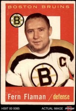 1959 Topps #29 Fern Flaman Bruins HOF 4 - VG/EX
