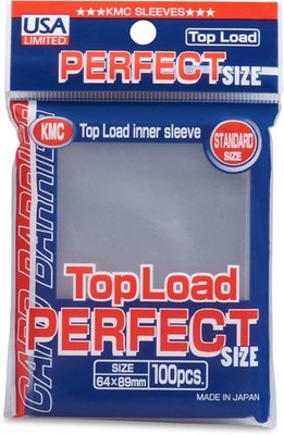 KMC Top Load Perfect Fit Standard Size Card Sleeves - 100 Pack