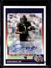 2024 Panini Score Javon Baker Signatures RC Rookie Auto #393 Patriots
