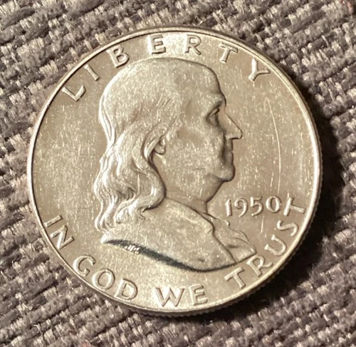 1950 50C Franklin Half Dollar Uncirculated