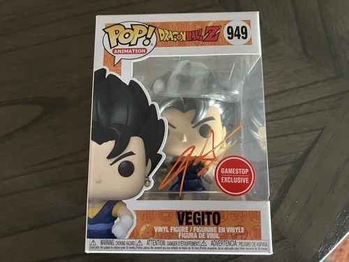 Funko Pop! Dragon Ball - Vegito (Metallic) - GameStop #949 -SIGNED - NO COA