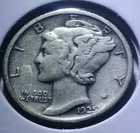 1925-P 10c Mercury Dime - VF -Silver US Coin