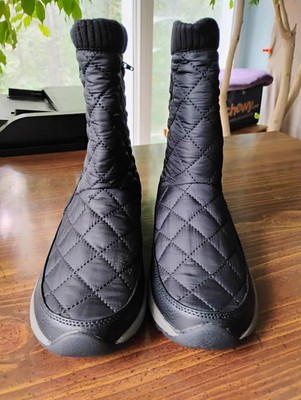 Cheeks by Tony Little Black Quilted Ankle Fitness Boots New in Box