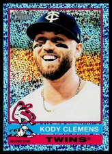2025 Topps Heritage #658 Kody Clemens Chrome Light Blue Sparkle Refractor