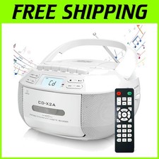 Compact CD Player Boombox with USB/AUX and Tape Recorder