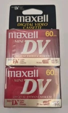 Maxell Mini DV Digital Video Cassettes 60 minutes Sealed X 2