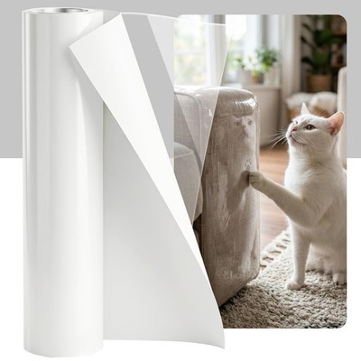 200x16 Inch Cat Scratch Furniture Protector Transparent SelfAdhesive Couch
