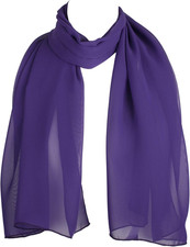 Chiffon Scarf Sheer Wrap for Women