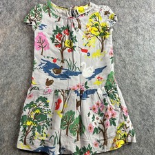 Mini Boden woodland print dress floral whimsical 2-3Y