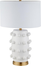 25.5'' Modern 1-Light Ceramic Table Lamp with Spherical Orbs on Lamp Body with W