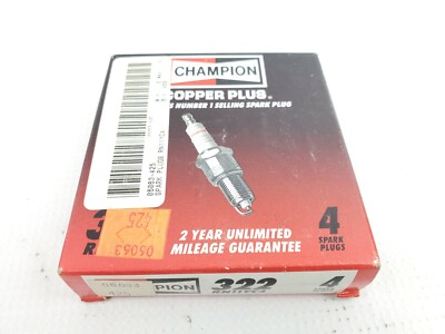 #ad NOS Champion Engine Spark Plugs 322 RN11YC4 Lot of 4x $12.99