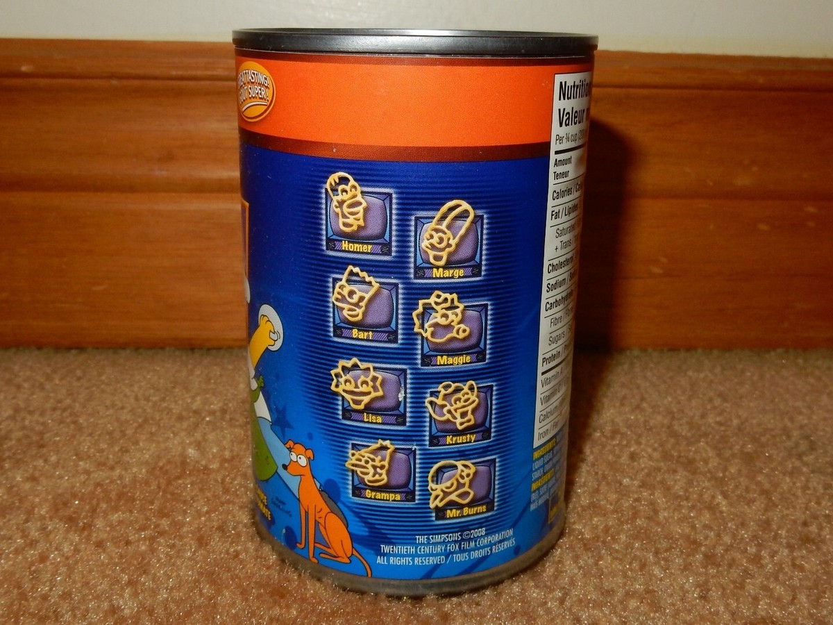 HEINZ THE SIMPSONS WHOLE GRAIN PASTA BRAND NEW FREE USPS SHIPPING
