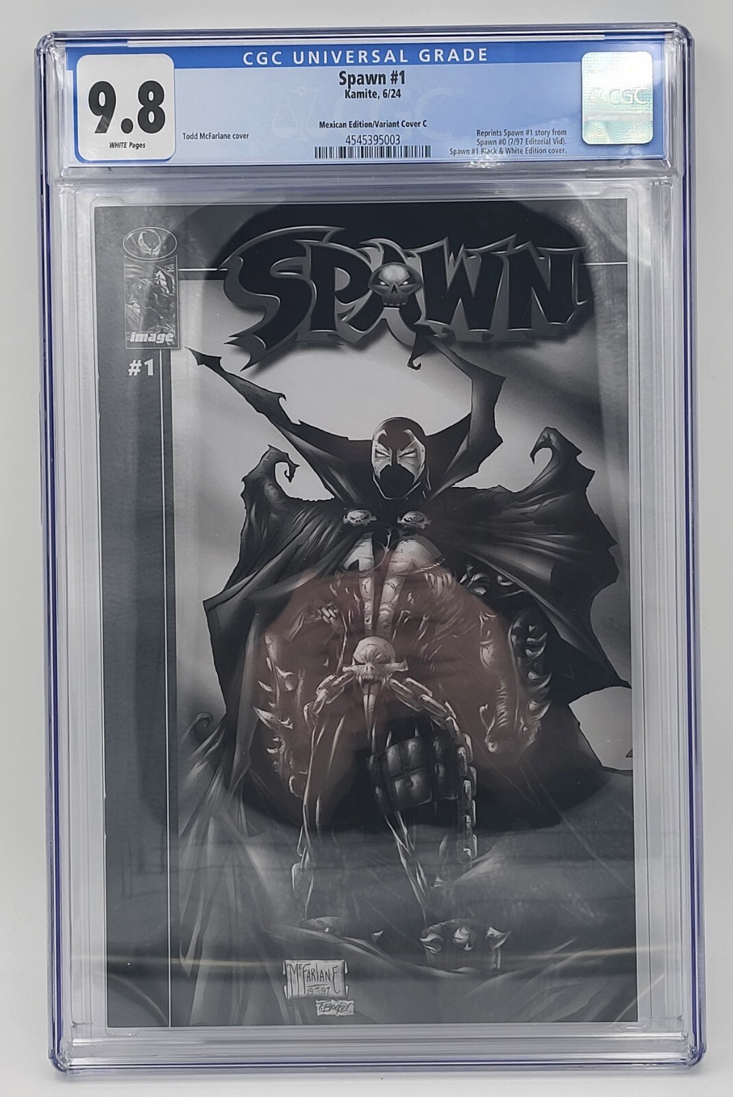 Spawn #1 (Black & White Edition) Value - GoCollect